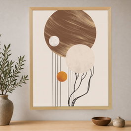 Wallity Pintura decorativa en lienzo enmarcada 70 x 95 cm